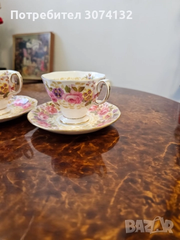 Чаши за кафе от костен порцелан, снимка 3 - Чаши - 52996818