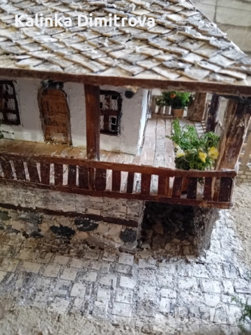 Макет на старинна къща-ръчна изработка., снимка 12 - Декорация за дома - 51460813