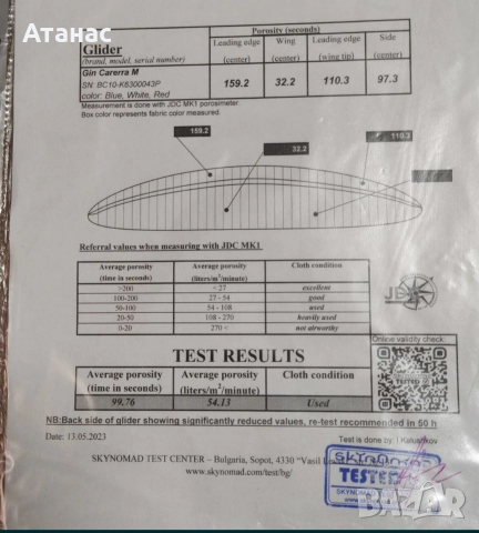Парапланер Gin Carrera M EN-B 85-105kg , снимка 18 - Други спортове - 52912595