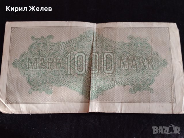 РАЙХ БАНКНОТА 1000 марки 1922г. Германия УНИКАТ ЗА КОЛЕКЦИОНЕРИ 36814, снимка 13 - Нумизматика и бонистика - 39898831