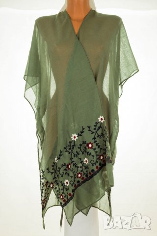 Дамско парео в цвят маслина марка ART of POLO 