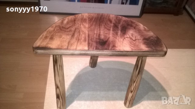 трикрако столче-арт антик-38х32х17см, снимка 6 - Колекции - 28184879