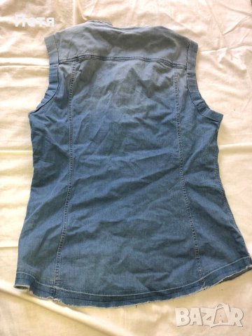 G-star Дамска оригинална дънкова риза без ръкави, снимка 5 - Ризи - 28800491