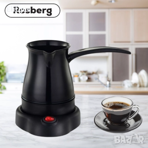 Джезве електрическо Rosberg, 600W, 500мл., Черен, 2 ГОДИНИ ГАРАНЦИЯ, снимка 6 - Кани - 52786933