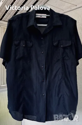 Копринена риза голям размер MILANO M SPORT, снимка 8 - Ризи - 49874677