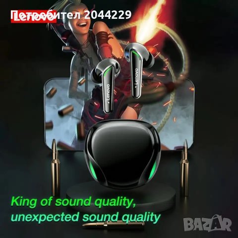 Безжични Bluetooth слушалки  XT92 TWS  Слушалки за спортни игри Двойни стерео HIFI бас, снимка 4 - Слушалки и портативни колонки - 43102027