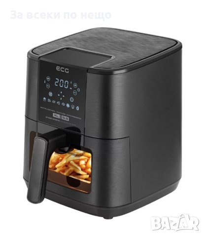 ✨Фритюрник с горещ въздух ECG AF 5500 Crunchy, 5,5 л, 8 програми, 1350 W