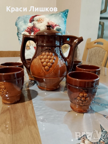 Глинени сервизи за вино, снимка 2 - Антикварни и старинни предмети - 52733872