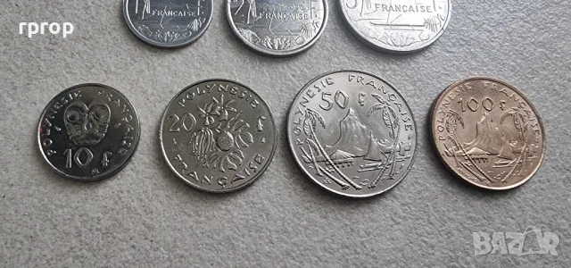 Френска полинезия. 1, 2, 5,10, 20, 50 и 100 франка. 1975- 2004 година. UNC. Чисто нови. 7 бр., снимка 3 - Нумизматика и бонистика - 49841286