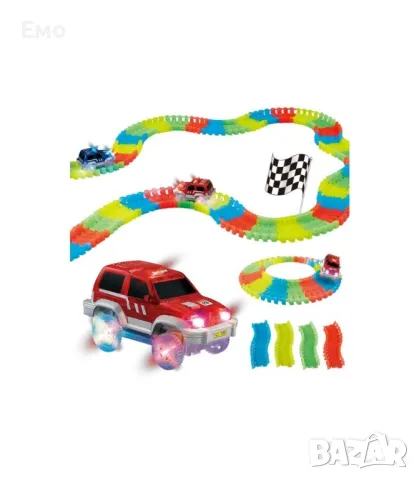 Magic Tracks - Детска светеща писта 220 части, снимка 7 - Коли, камиони, мотори, писти - 48813047