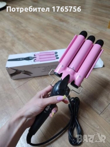 Тройна ретро преса за къдрене на косата. , снимка 3 - Преси за коса - 53347260