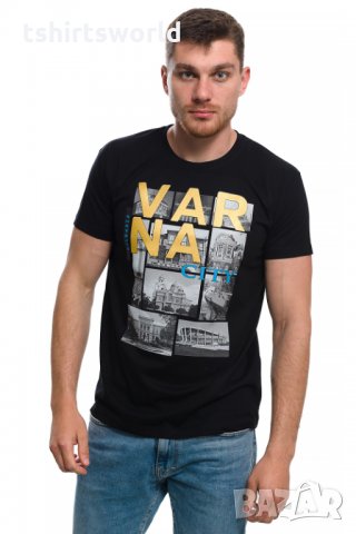 Нова мъжка тениска с трансферен печат България, Варна CITY, снимка 9 - Тениски - 29889582