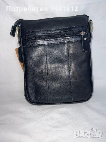 Мъжка чанта от естествена кожа, снимка 2 - Чанти - 42947604