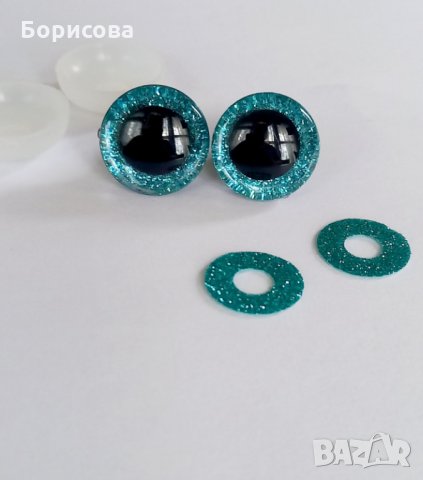 3D 20мм блестящи очички за амигуруми, плетени играчки, снимка 3 - Други - 35286424