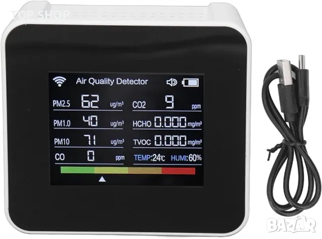 Многофункционален детектор за качество на въздуха Бърза реакция, снимка 3 - Друга електроника - 48712524