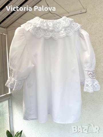 Ексклузивна риза(блуза),лен,кроше.