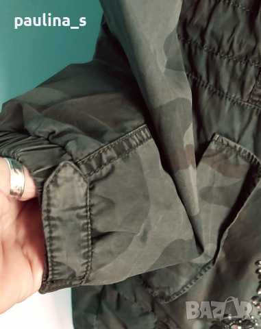 Маркова камуфлажна парка с камъни "Betty Barclay" / голям , снимка 6 - Шлифери - 44853473