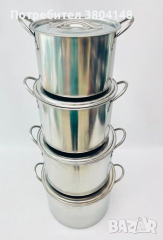 Комплект тенджери от неръждаема стомана, снимка 5 - Съдове за готвене - 43059922