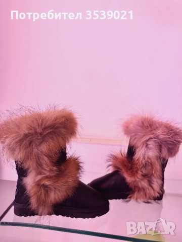 Чисто нови ботуши от естествена кожа с естествен косъм , снимка 2 - Дамски ботуши - 52774467