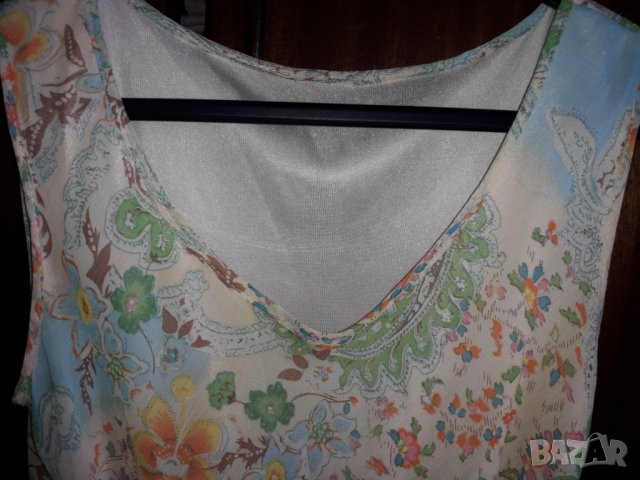 Дълга еластична рокля без ръкав с подплата , снимка 4 - Рокли - 28967965