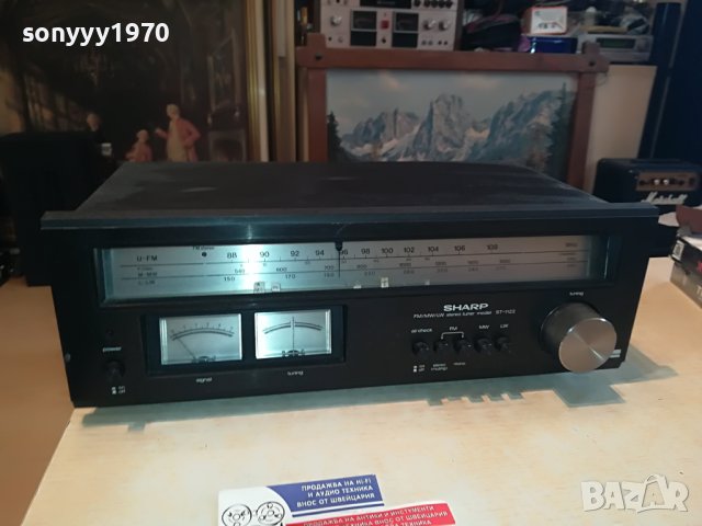 SHARP ST-1122H STEREO TUNER MADE IN JAPAN-ВНОС SWISS 2703231739, снимка 4 - Ресийвъри, усилватели, смесителни пултове - 40156215