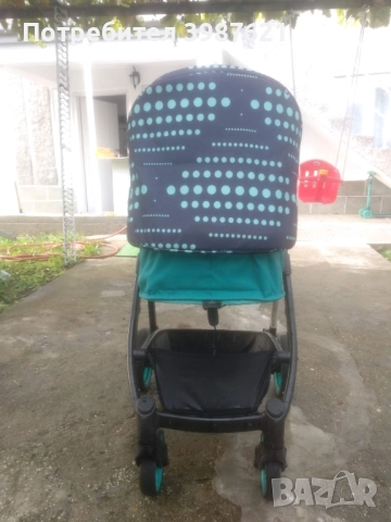 Детска комбинирана количка 2в1 Cangaroo - Rachel, тюркоаз, снимка 8 - Детски колички - 51488014