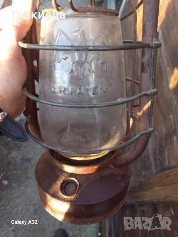 СТАРА НЕМСКА ГАЗЕНА ЛАМПА ФЕНЕР , снимка 7 - Антикварни и старинни предмети - 52512941