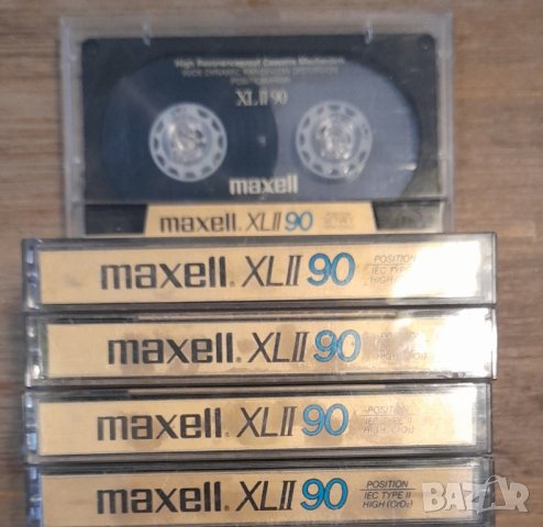 Лот от 5 бр хромни касети Maxell XLII 90 - MADE IN JAPAN!!!!!