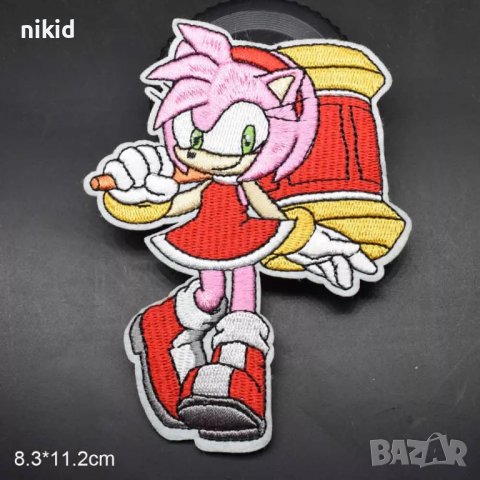 Соник Sonic голяма емблема апликация за дреха дрехи самозалепваща се картинка, снимка 5 - Други - 29771867