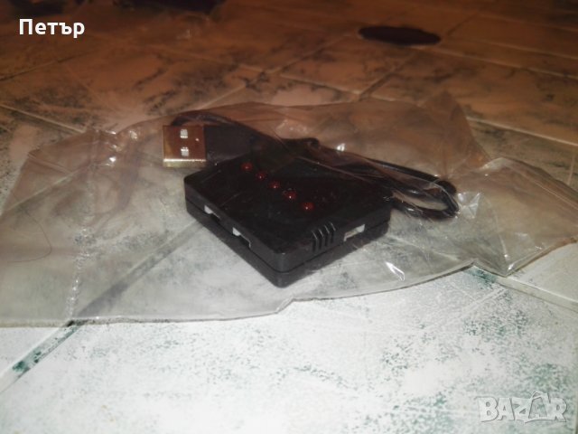 Зарядно за 4/5 батерии за дрон, батерия за дрон, зарядно за батерия, дрон, зарядно, USB зарядно, USB, снимка 2 - Дронове и аксесоари - 28830712