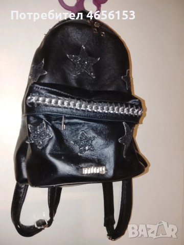 ДАМСКА ЧЕРНА РАНИЦА ОТ ЕСТЕСТВЕНА КОЖА , снимка 2 - Чанти - 52667630