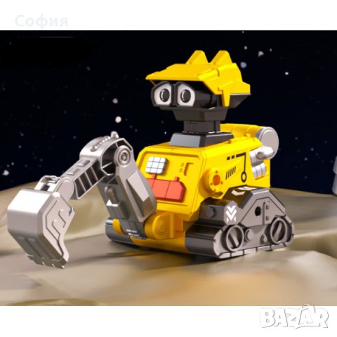 Подвижен робот играчка с дизайн на строителна машина, снимка 2 - Други - 43021885