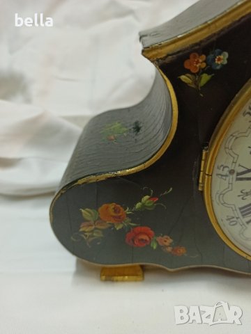 Стар антикварен настолен часовник Jean Perret & Cie S.A Geneve, снимка 12 - Антикварни и старинни предмети - 43153943
