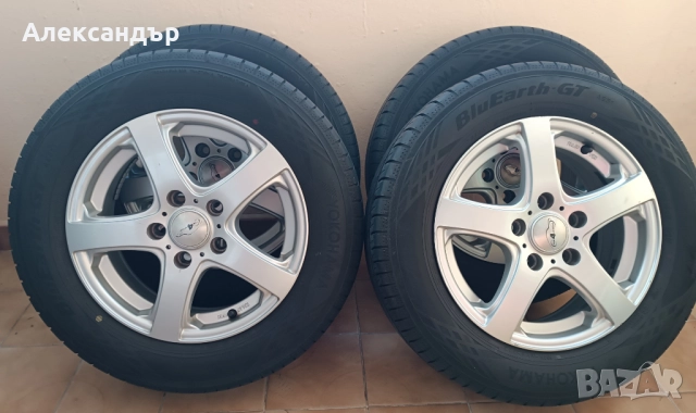 джанти 15" 5x114.3+нови летни гуми Yokohama 195/65/15