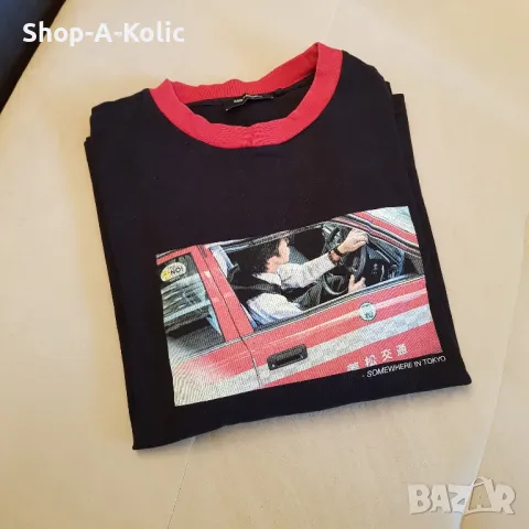 Original AXEL ARIGATO Long Sleeve Somewhere in Tokyo Black Polo