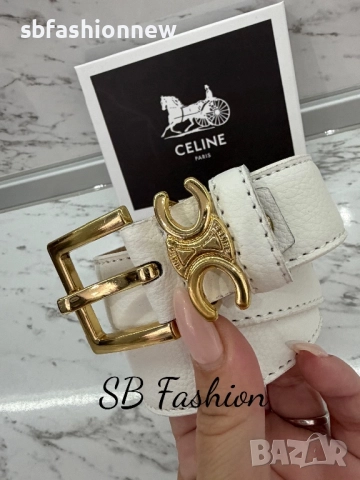 Celine естествена кожа колан в кутия , снимка 3 - Колани - 52702524