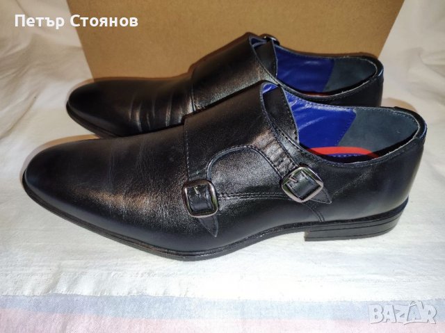 Официални мъжки обувки от естествена кожа Silver Street London №43, снимка 4 - Официални обувки - 37760221