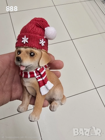 коледни фигурки кученца , снимка 3 - Декорация за дома - 52808668