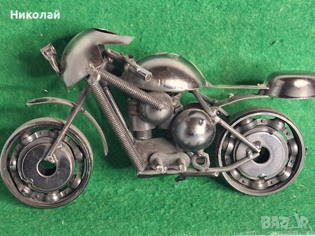 Метална Фигура Мотоциклет , снимка 5 - Антикварни и старинни предмети - 52417804