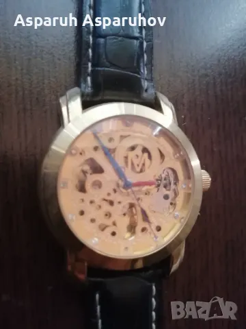 Мъжки позлатен автоматичен часовник , снимка 2 - Мъжки - 49060409