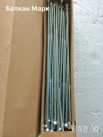 Професионални винтове за дърво тип "Торнадо" – HSI 8х380, 50бр, снимка 3 - Железария - 51273876