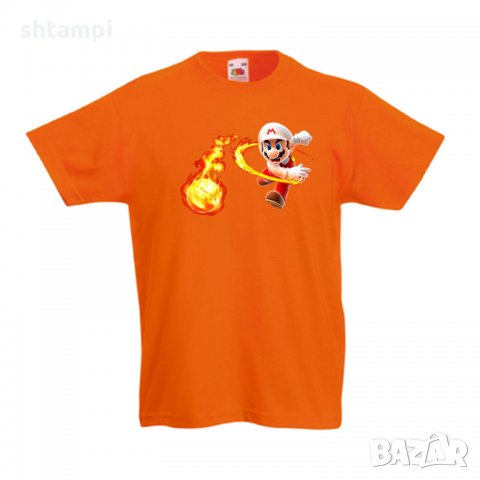 Детска тениска Супер Марио Super Mario Fireball, снимка 3 - Детски тениски и потници - 33081657
