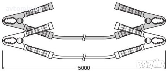 OSRAM-Професионални кабели за ток. 5 метра 1200A, снимка 3 - Аксесоари и консумативи - 38458475