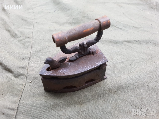 Ютия на жар с петел- малка, снимка 2 - Антикварни и старинни предмети - 52367334