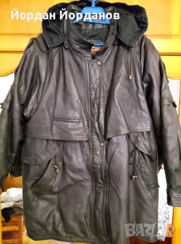 Дамска кожена канадка