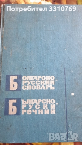Антикварен българско-руски речник., снимка 1