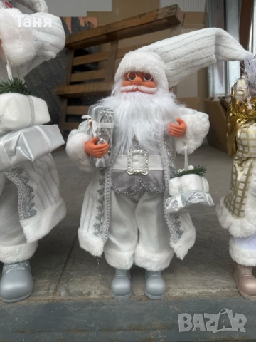 Декоративен Дядо Коледа в сиво – уют, топлина и празничен дух у дома (50 / 70 / 90 см), снимка 6 - Декорация за дома - 52445627
