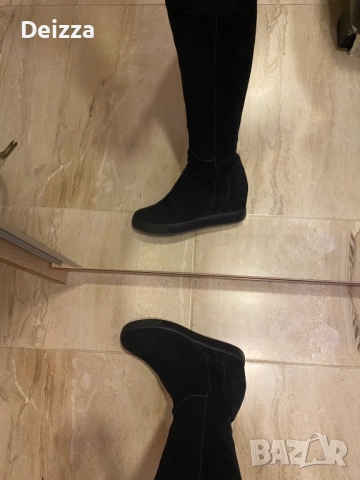 Дамски ботуши естествен велур, снимка 3 - Дамски ботуши - 52737423