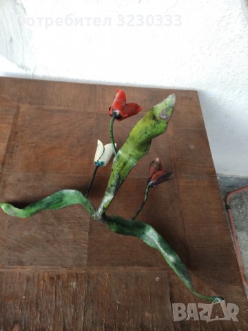 Свещник метален от соца, снимка 3 - Антикварни и старинни предмети - 39999820