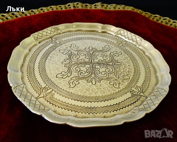 Авторска бронзова чиния,плато,поднос. , снимка 5 - Антикварни и старинни предмети - 36597595